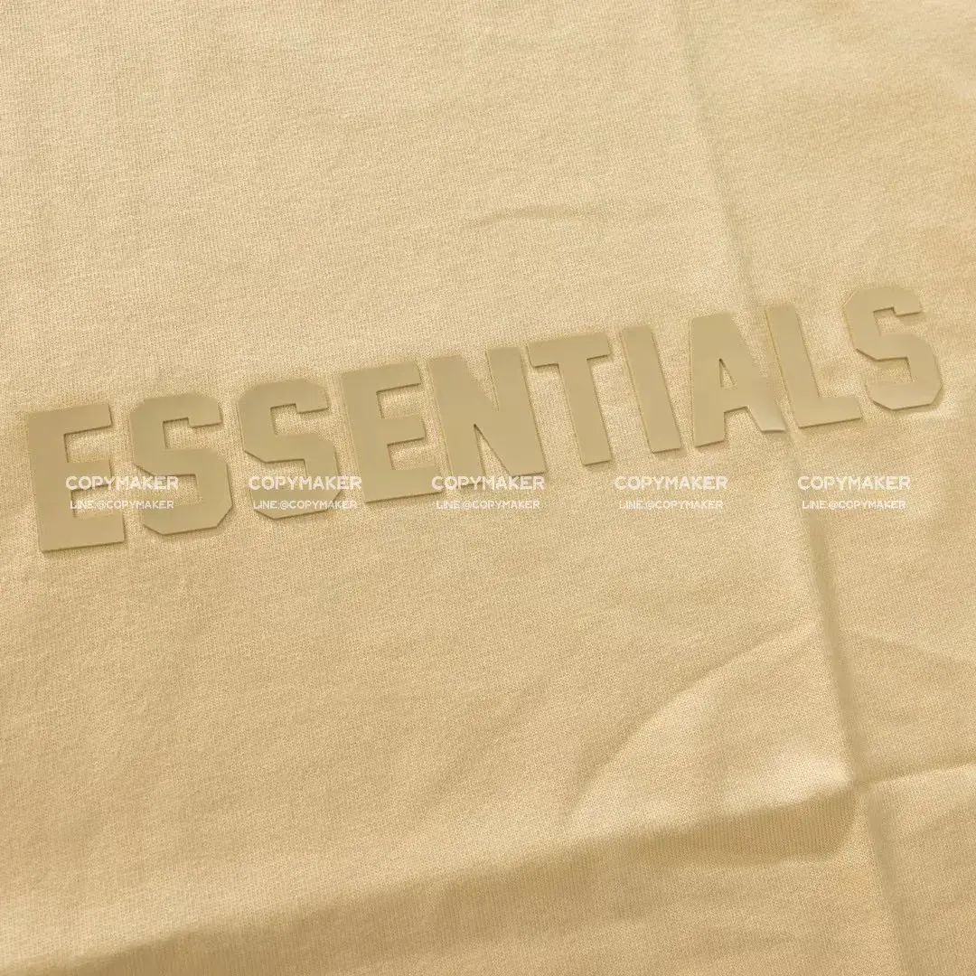 23SS FOG ESSENTIALS 副線 膠標 短袖T恤 2023 FEAR OF GOD 莫蘭迪