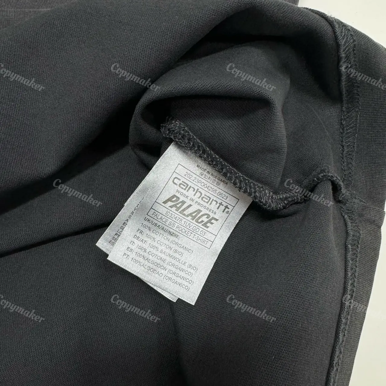 PALACE x Carhartt WIP 23FW 聯名 小標Logo口袋 後背印花 水洗短袖T恤 卡哈特