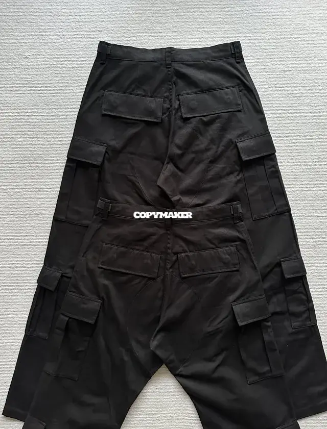【預售】巴黎 BLC 25SS Cargo 刺繡logo 8袋多功能戰術工裝褲直筒褲休閒褲 黑色