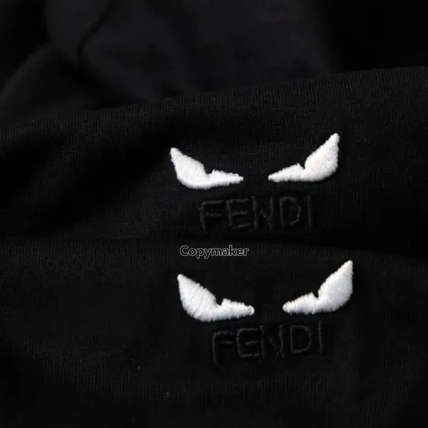 FD 23SS 小怪獸眼睛刺繡LOGO 短袖T恤 簡約素色經典款