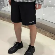 【預售】CELIN 25SS  字母logo 簡約素色 防潑水 透氣速乾短褲休閒褲海灘褲：圖片 4