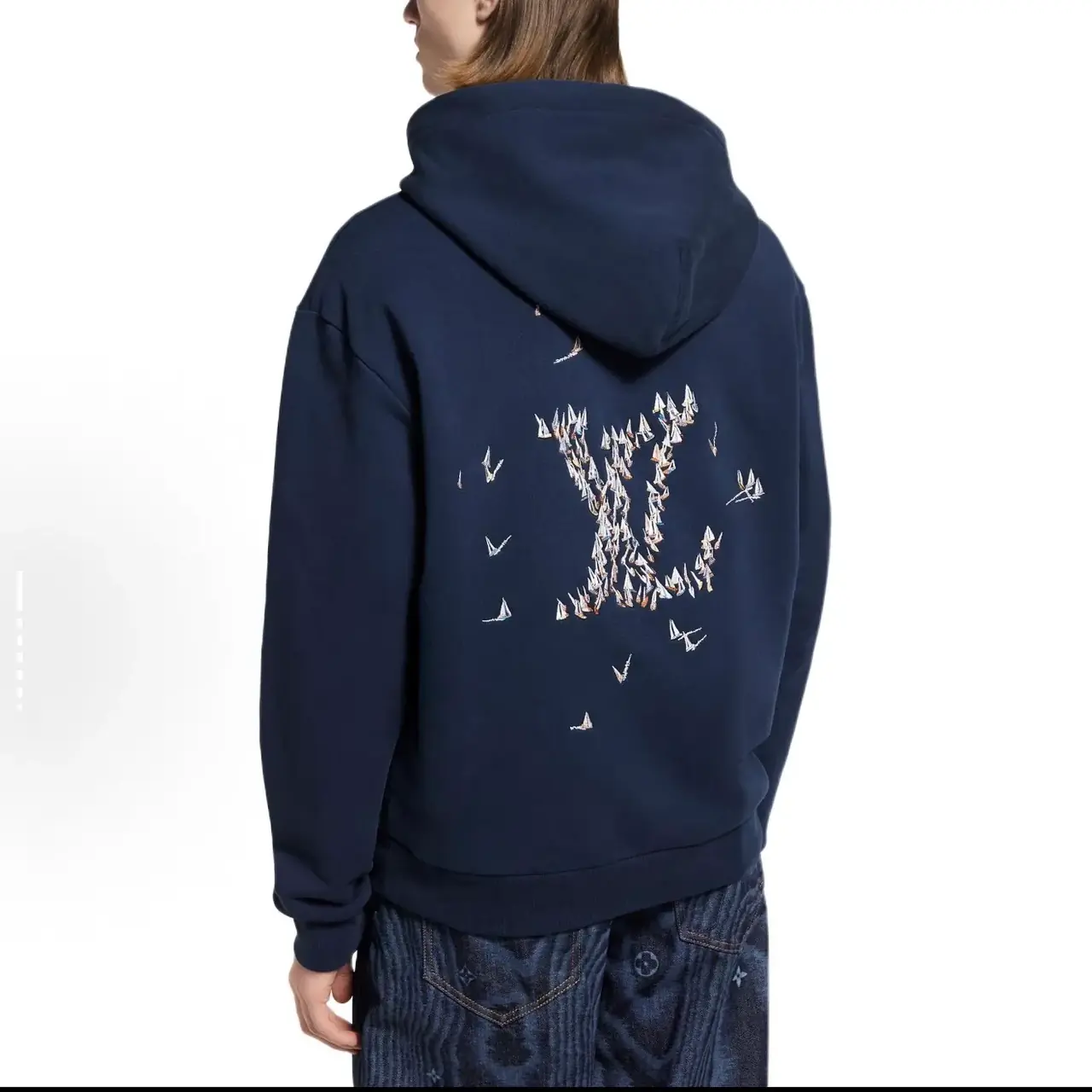 【預售】【雙11新品】1V 25FW 帆船字母刺繡 後背大logo 連帽衛衣帽衫帽T長袖