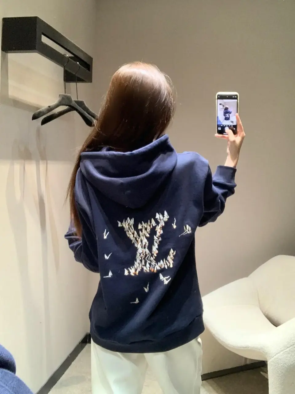 【預售】【雙11新品】1V 25FW 帆船字母刺繡 後背大logo 連帽衛衣帽衫帽T長袖