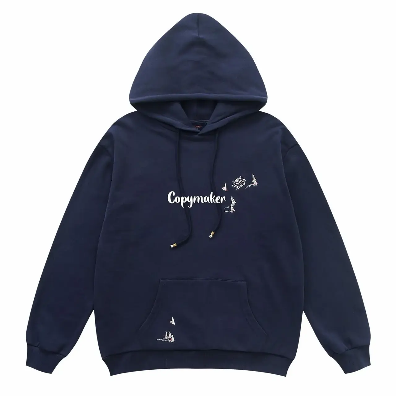 【預售】【雙11新品】1V 25FW 帆船字母刺繡 後背大logo 連帽衛衣帽衫帽T長袖
