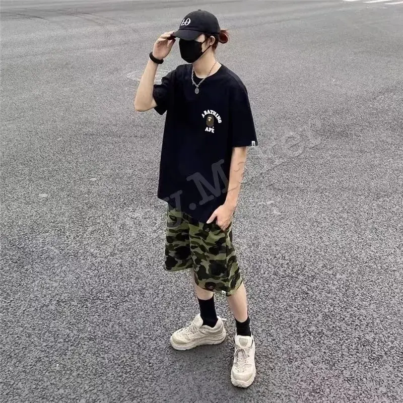 A bathing ape BAPE 猴子 猿人 經典logo 小頭 後背印花 短袖 T恤