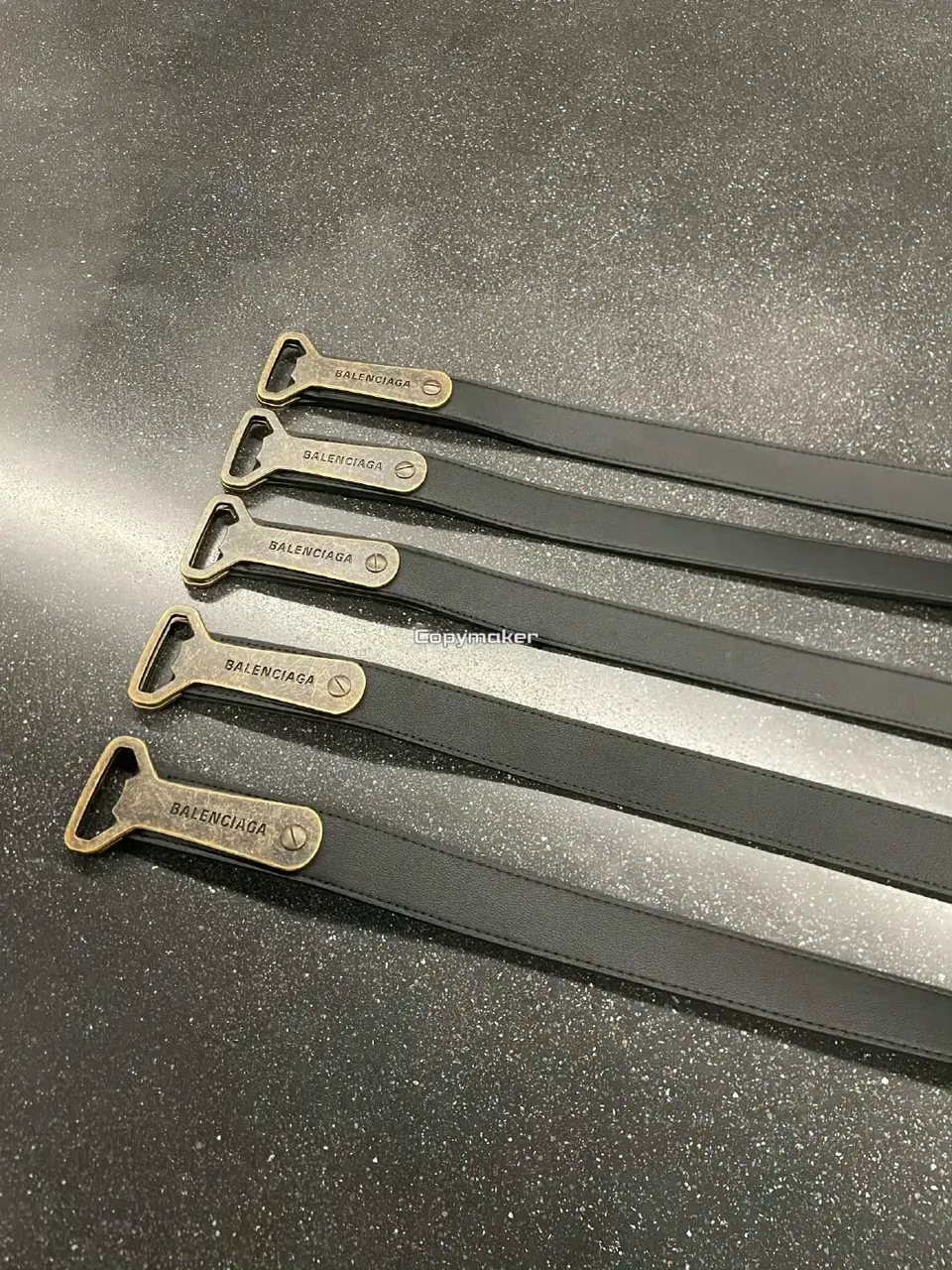 【現貨】【過驗】巴黎 BLC 25SS 秀款 黃銅做舊開瓶器開罐器頭層牛皮 皮帶腰帶 140cm