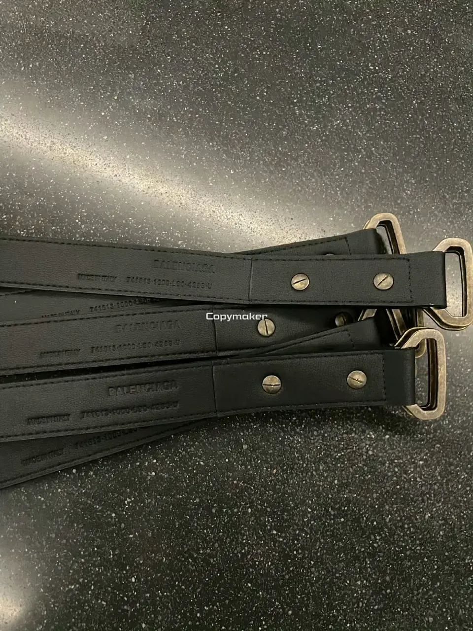 【現貨】【過驗】巴黎 BLC 25SS 秀款 黃銅做舊開瓶器開罐器頭層牛皮 皮帶腰帶 140cm
