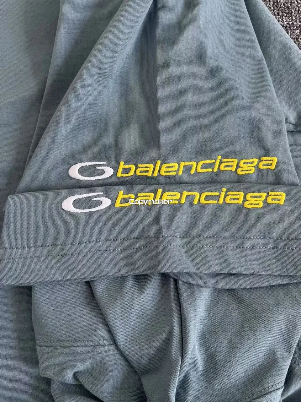 【618新品】巴黎 BLC 25SS 循環刺繡logo單環四面刺繡 短袖T恤 二色
