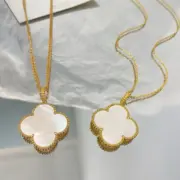 VCA 梵克雅* Alhambra 四葉草 貝母 瑪瑙 孔雀石 雷射 項鍊掛飾 V金：圖片 27