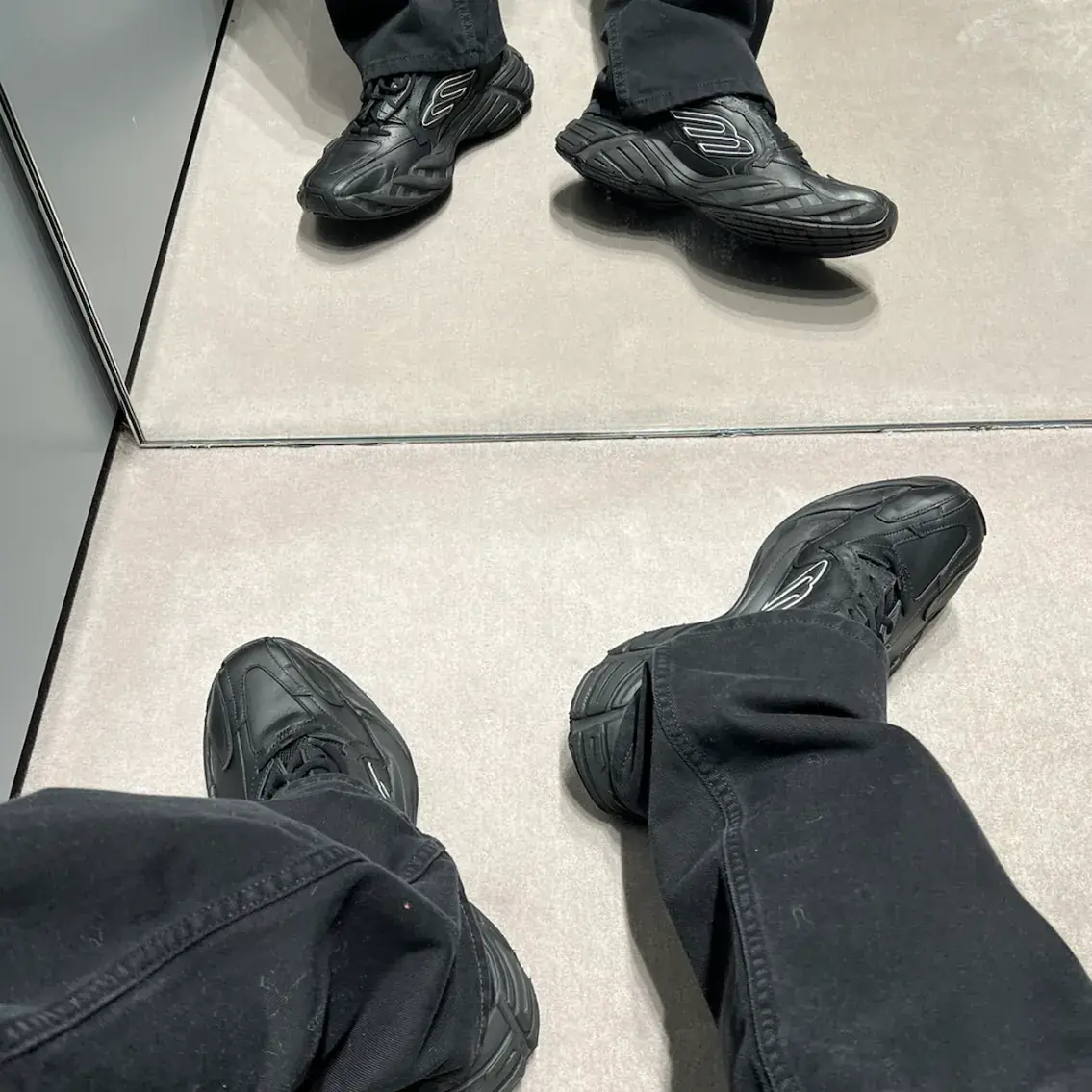 【618新品】巴黎 BLC 25SS Monday 16代 時尚復古 老爹鞋休閒鞋 黑色