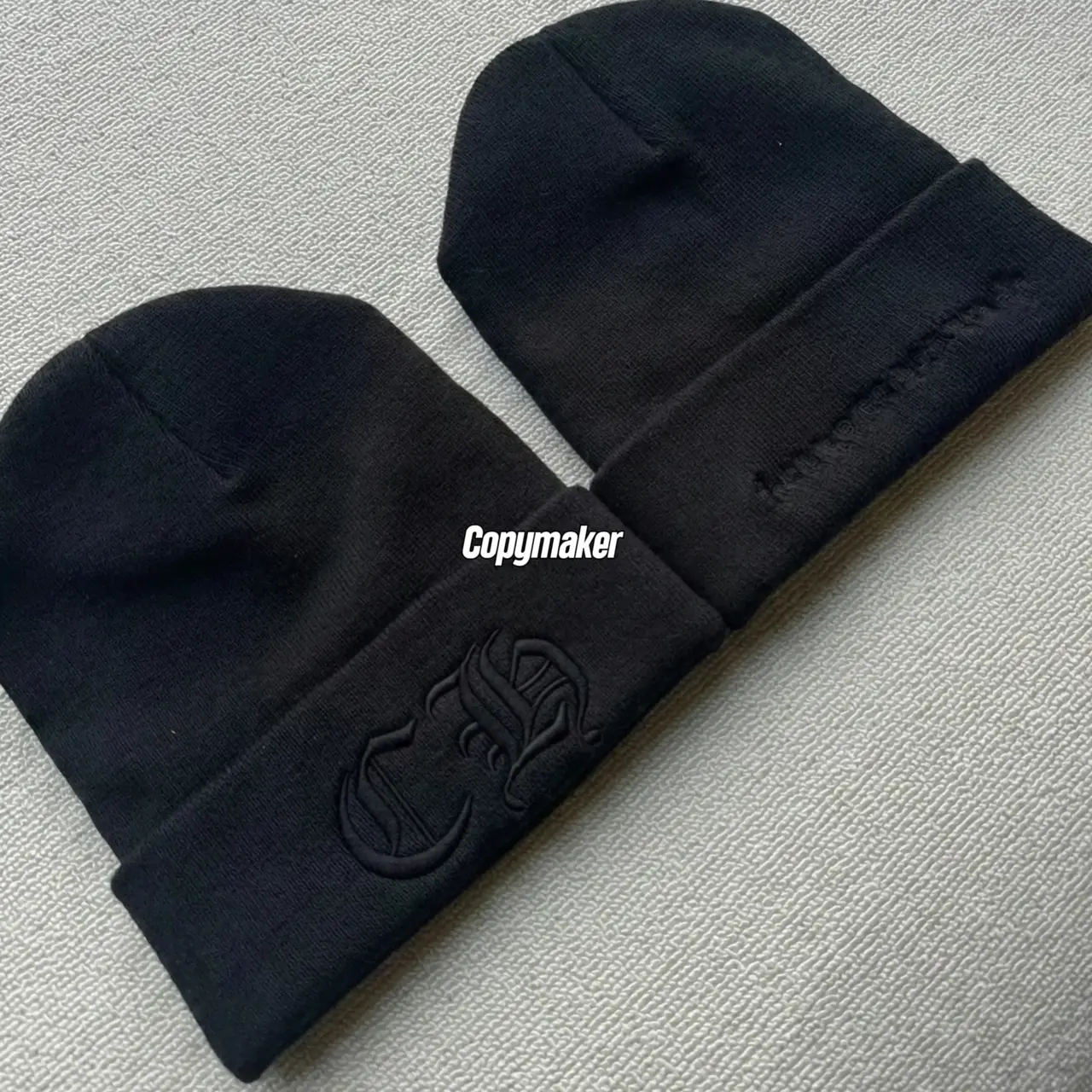 【現貨】【過驗】Chrome Hearts 26SS 刺繡梵文字母 CH 克羅心 羊毛混紡毛帽冷帽帽子