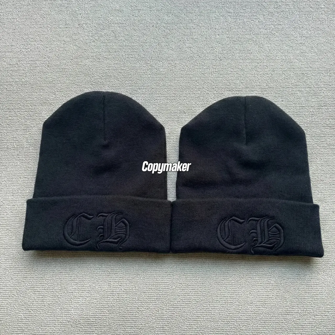 【現貨】【過驗】Chrome Hearts 26SS 刺繡梵文字母 CH 克羅心 羊毛混紡毛帽冷帽帽子