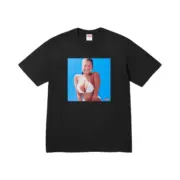 【預售】Sup SS25 Aphex Twin Windowlocker Tee 比基尼女郎人像 後背字母 短袖T恤 黑/白：圖片 2