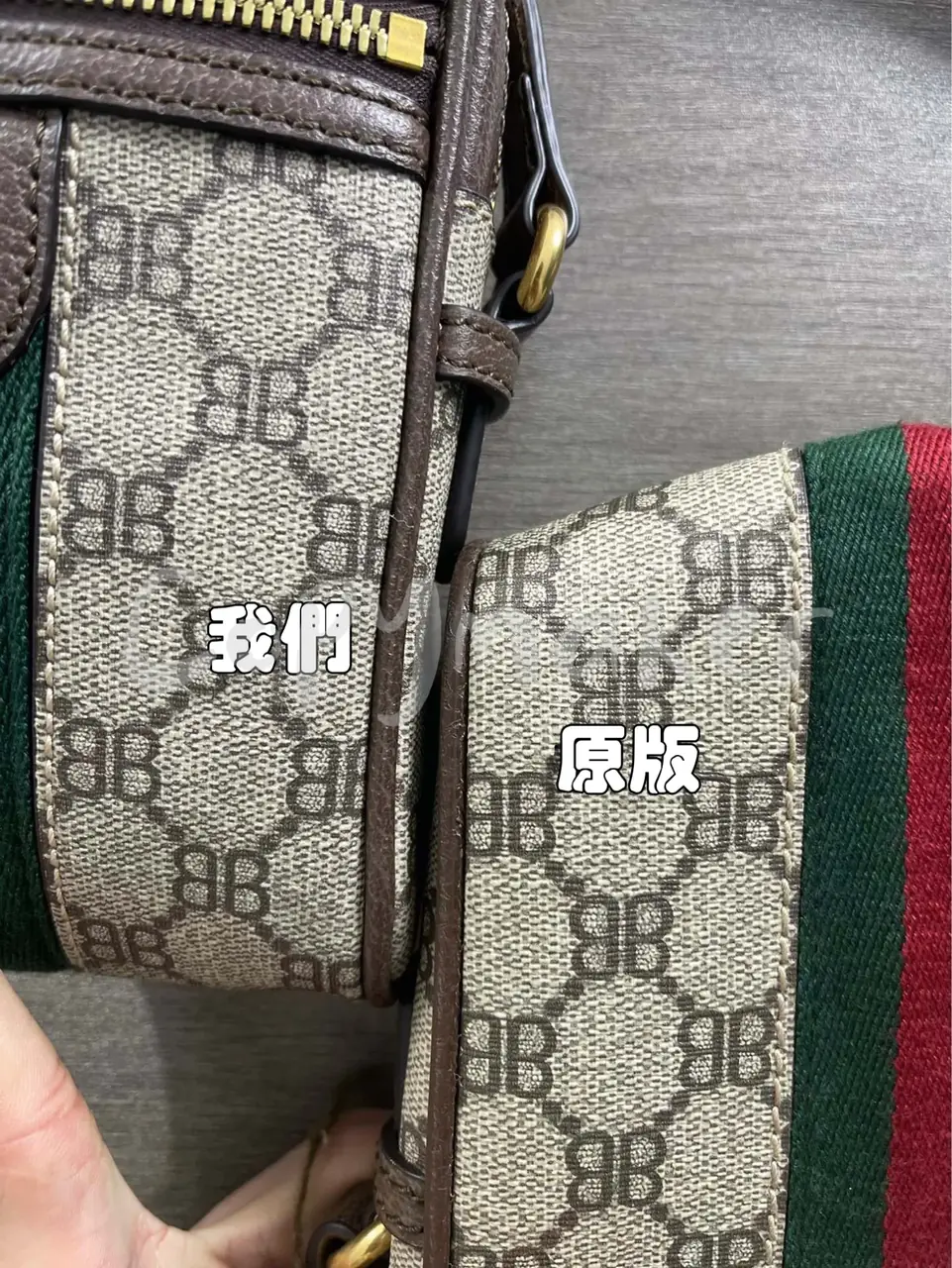 巴黎 BLC x GUC 21FW 聯名 老花 相機包 單肩包 側背包 斜背包 小包