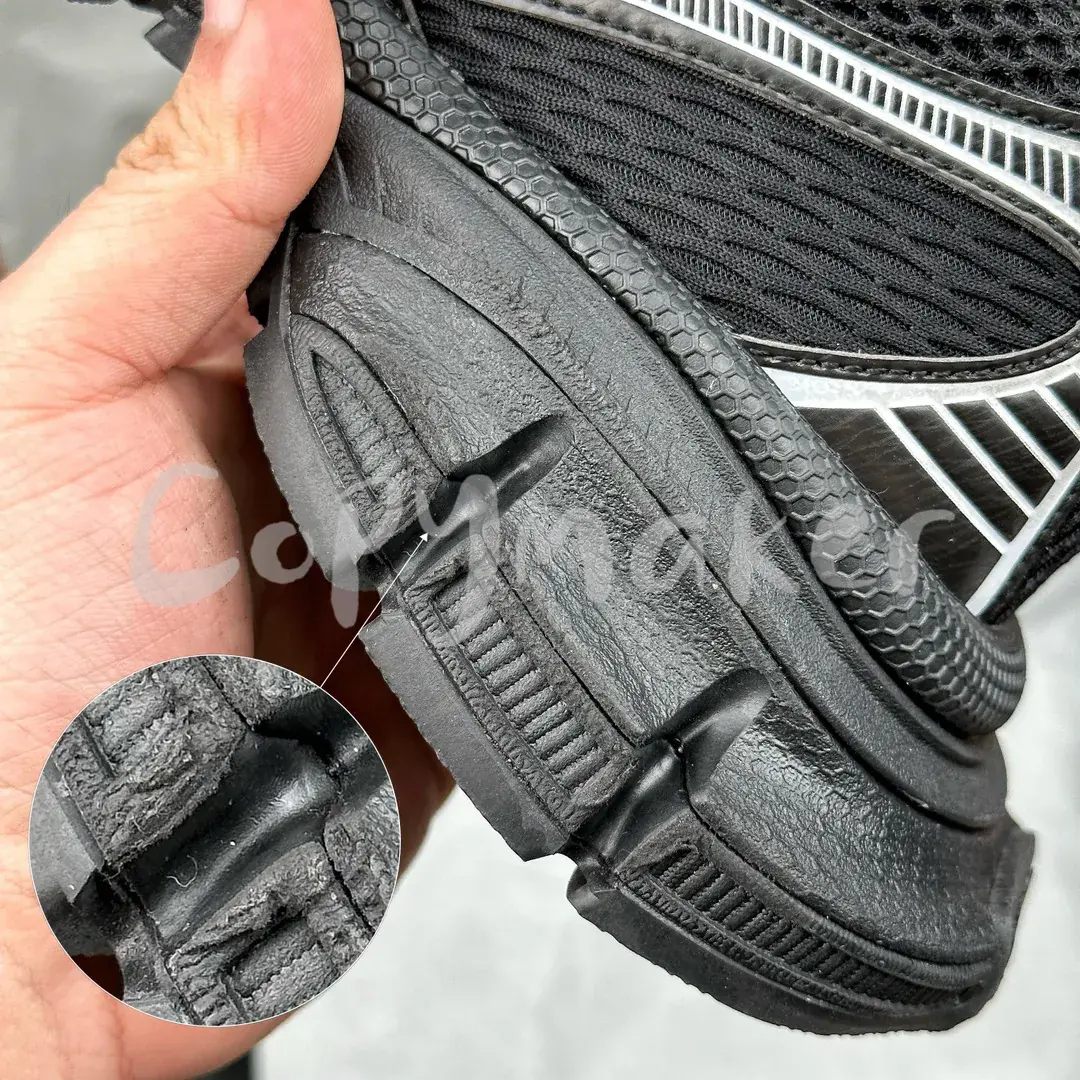 【預售】巴黎 BLC 3XL 時尚復古作舊 增高 老爹鞋 休閒鞋 XXXL 黑銀色