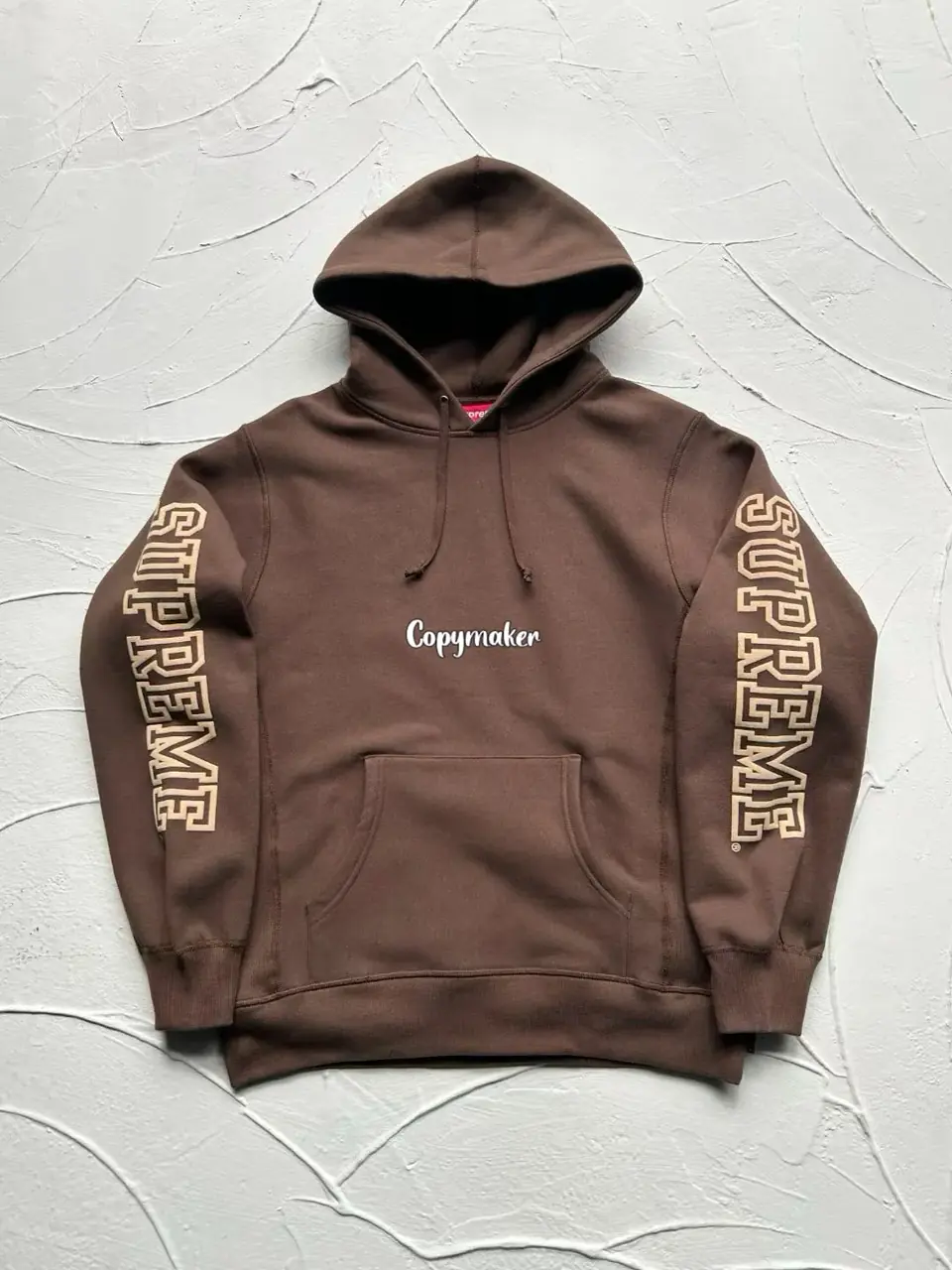 【預售】Sup FW24 Collegiate Sleeve Hooded Sweatshirt 麒麟臂發泡印花連帽衛衣帽踢長袖 四色