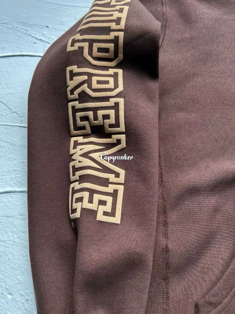 【預售】Sup FW24 Collegiate Sleeve Hooded Sweatshirt 麒麟臂發泡印花連帽衛衣帽踢長袖 四色