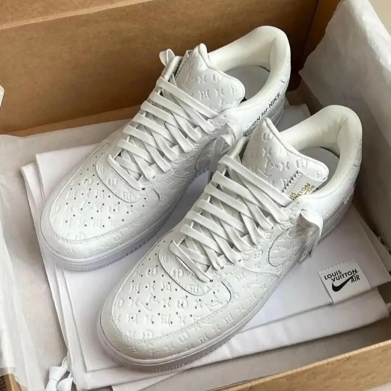【預售】1V x NK Air Force 1 Low 聯名 AF1 空軍 滿版老花壓紋 板鞋休閒鞋運動鞋