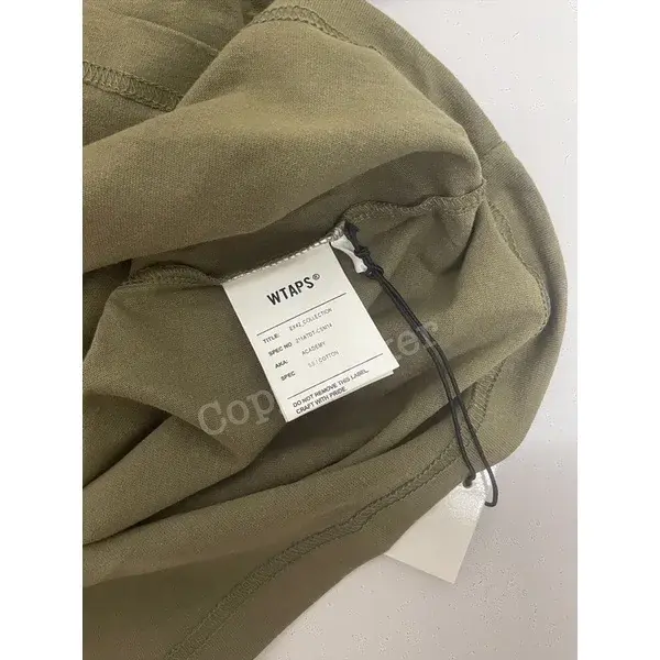 WTAPS 21SS COLLEGE /COTTON LOGO 經典款 圓領 天竺棉 短袖 T恤