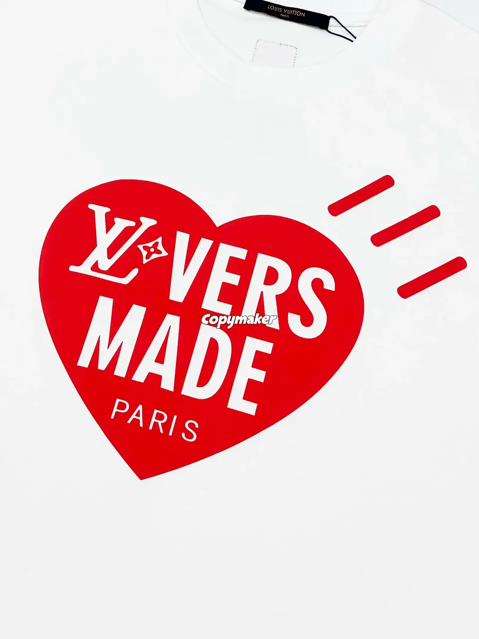 【預售】1V 25SS Nigo 時尚週秀款 員工限定 正面愛心字母 背面小logo 短袖T恤