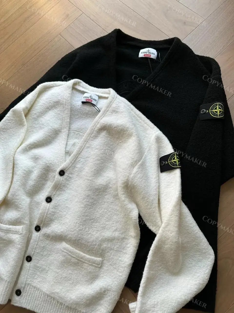 SUP x STONE ISLAND 23FW 至尊 石頭島 聯名 羊毛混紡 針織衫毛衣外套開衫
