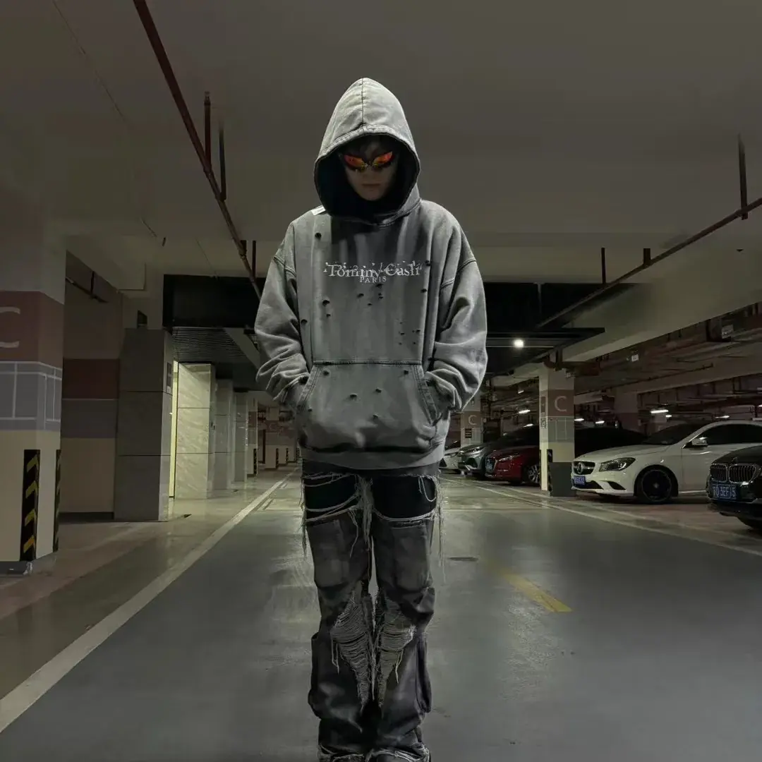 Maison Margiela Tommy Cash 馬吉拉 聯名做舊水洗破壞 帽T連帽衛衣 mm6