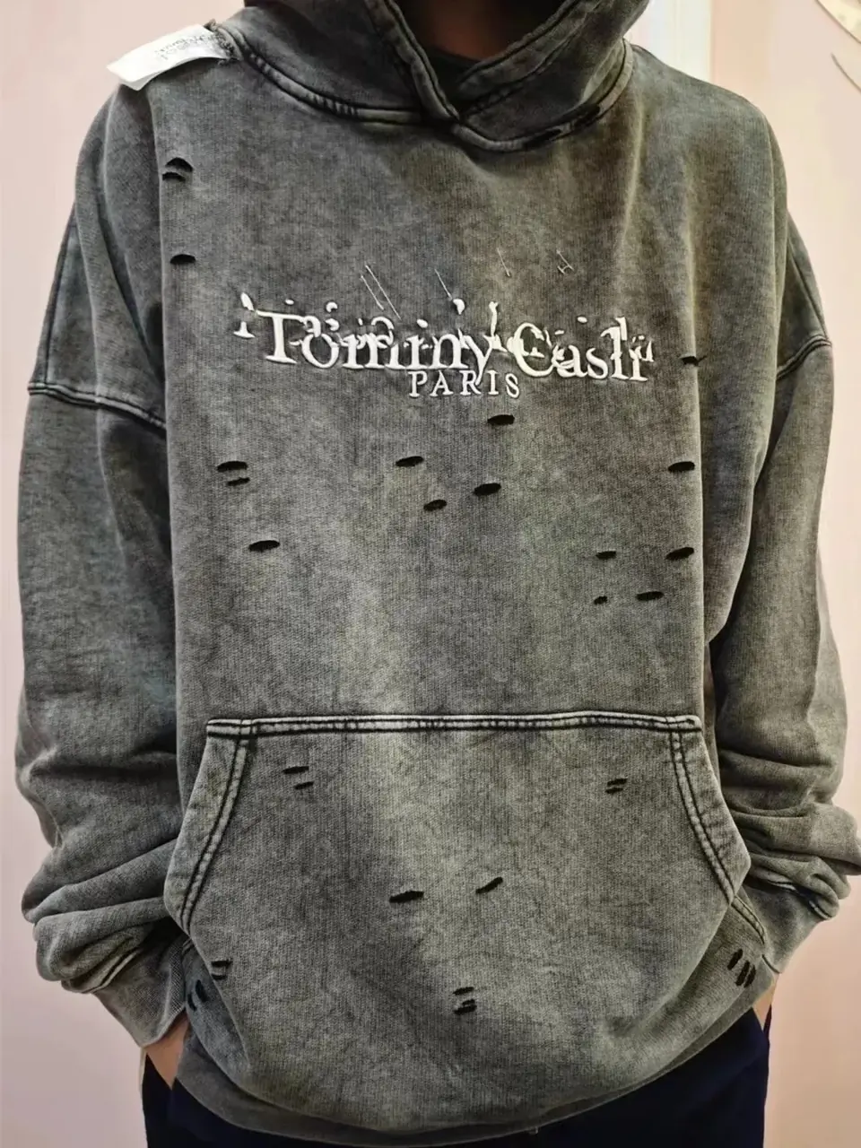 Maison Margiela Tommy Cash 馬吉拉 聯名做舊水洗破壞 帽T連帽衛衣 mm6