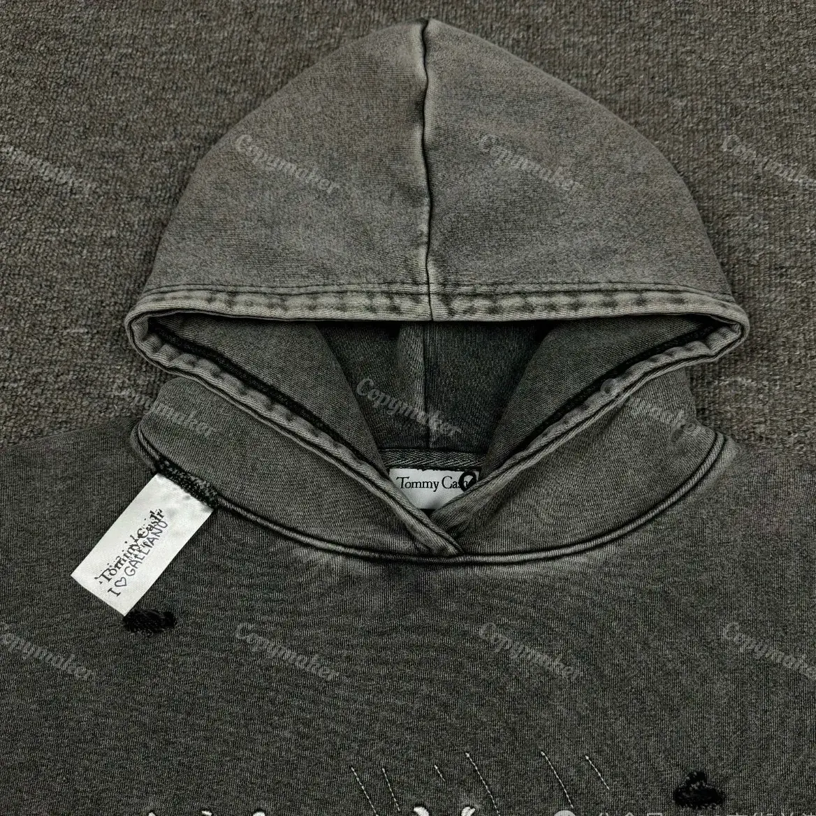Maison Margiela Tommy Cash 馬吉拉 聯名做舊水洗破壞 帽T連帽衛衣 mm6