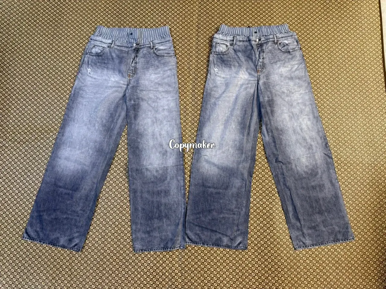 【預售】Acne Studios 25SS 仲夏系列 雙腰雙褲頭 水洗黑灰 直筒牛仔褲長褲工裝褲