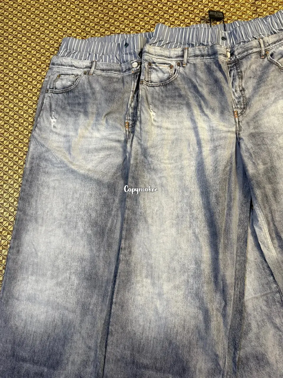 【預售】Acne Studios 25SS 仲夏系列 雙腰雙褲頭 水洗黑灰 直筒牛仔褲長褲工裝褲