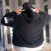 STONE ISLAND x SUP 石頭島 至尊 聯名款 燈芯絨 連帽衝鋒衣 夾克 外套：圖片 4