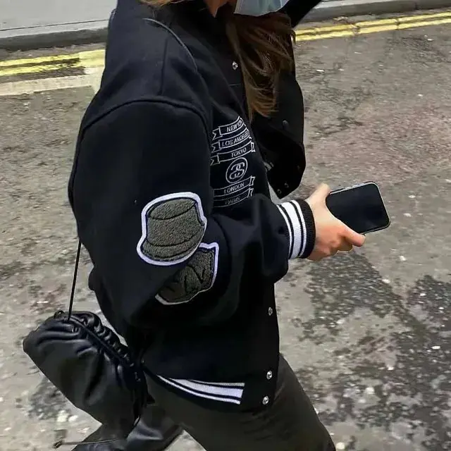 【預售】【福利回饋】CDG x Stussy Varsity Jacket 聯名 徽章刺繡背後印花 羊毛棒球外套夾克