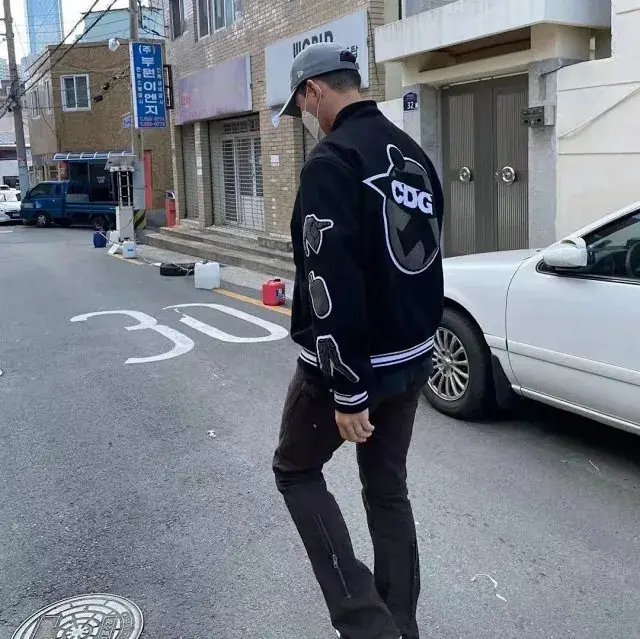 【預售】【福利回饋】CDG x Stussy Varsity Jacket 聯名 徽章刺繡背後印花 羊毛棒球外套夾克