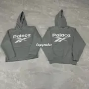 【現貨】PALACE x REBOK 24FW 聯名 正面大logo 連帽衛衣帽T帽衫 灰色：圖片 3