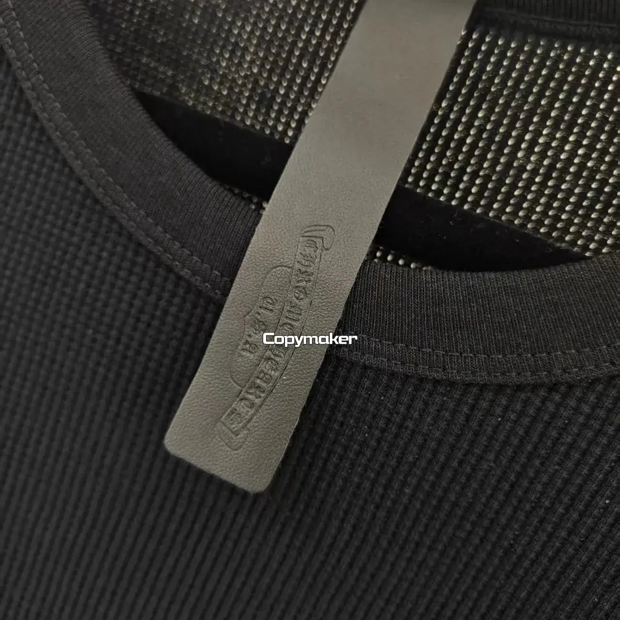 【現貨】Chrome Hearts 25SS 梵文字母刺繡 華夫格短袖T恤 素色簡約CH 克羅心