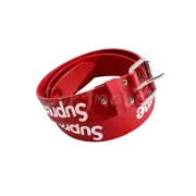 Sup 22SS week 13 Repeat Leather Belt 滿版Logo 牛皮真皮皮帶 腰帶 黑紅2色：圖片 12