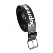 Sup 22SS week 13 Repeat Leather Belt 滿版Logo 牛皮真皮皮帶 腰帶 黑紅2色：圖片 23