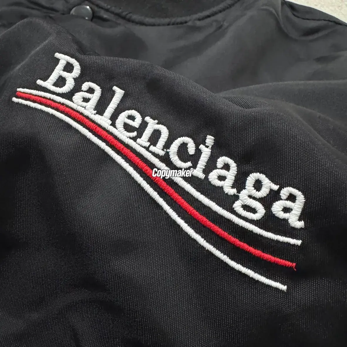 【預售】【福利回饋】巴黎 BLC 23FW 可樂波浪經典logo 彎刀尼龍 飛行夾克外套 廓型 MA-1