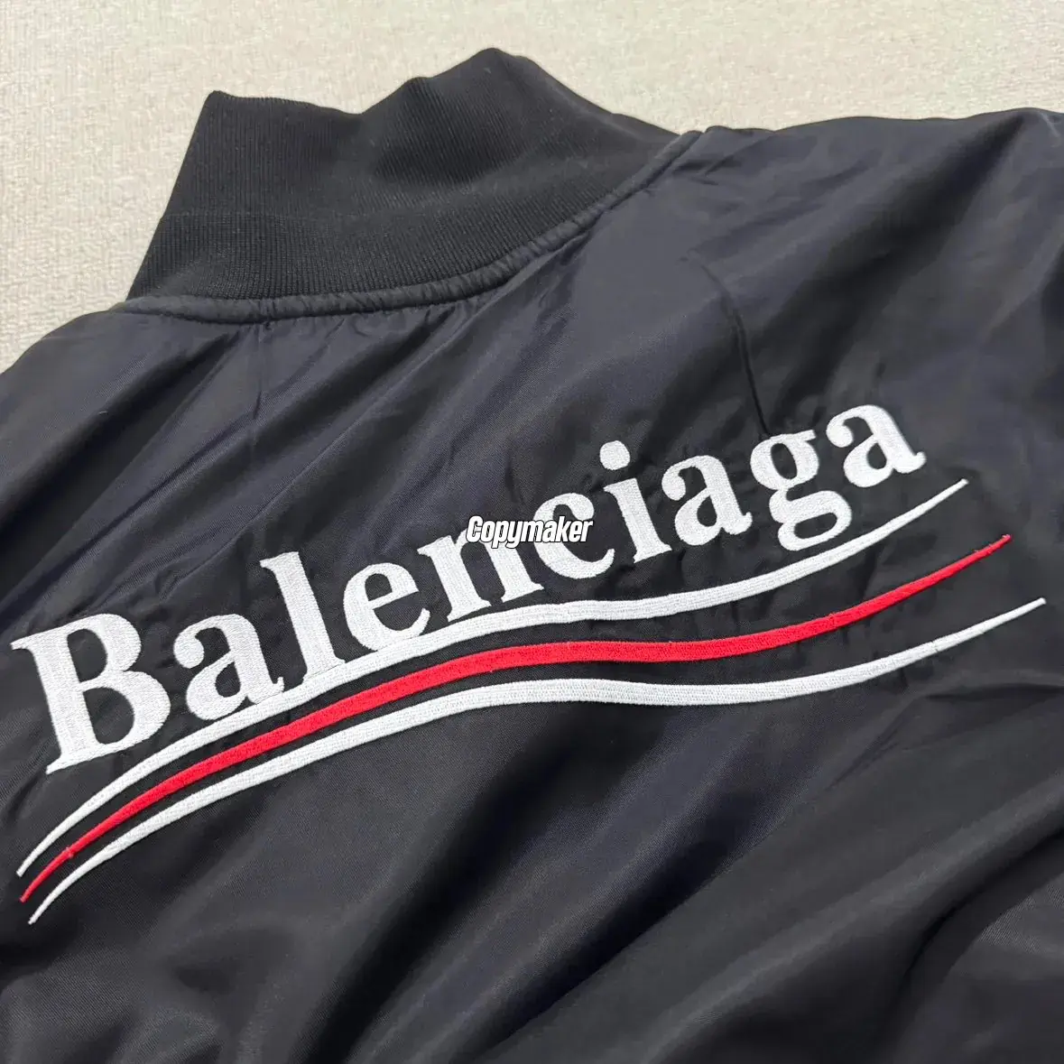 【預售】【福利回饋】巴黎 BLC 23FW 可樂波浪經典logo 彎刀尼龍 飛行夾克外套 廓型 MA-1