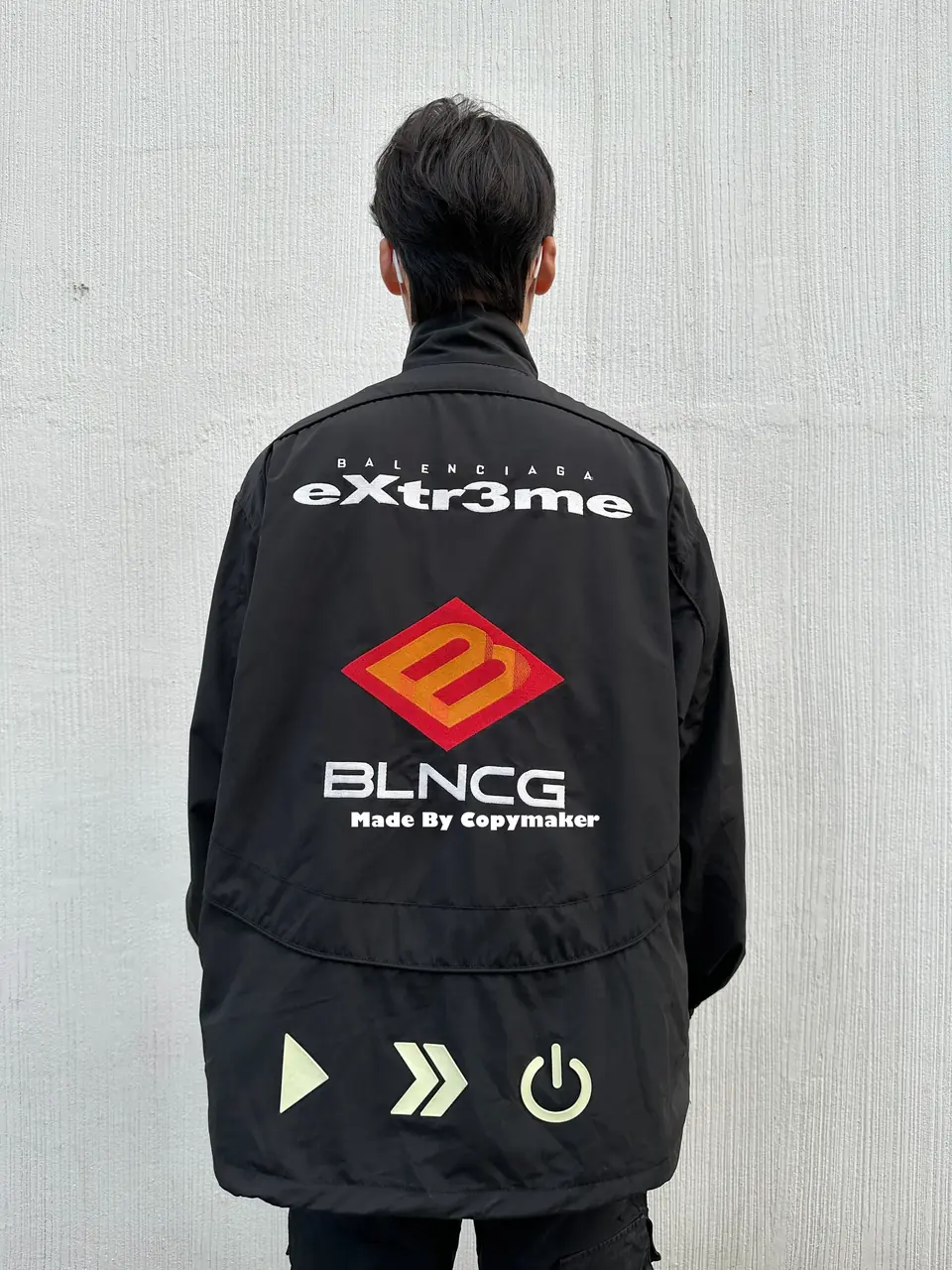 巴黎 BLC 22SS GAMER 刺繡Logo 賽車服 衝鋒衣 外套 夾克