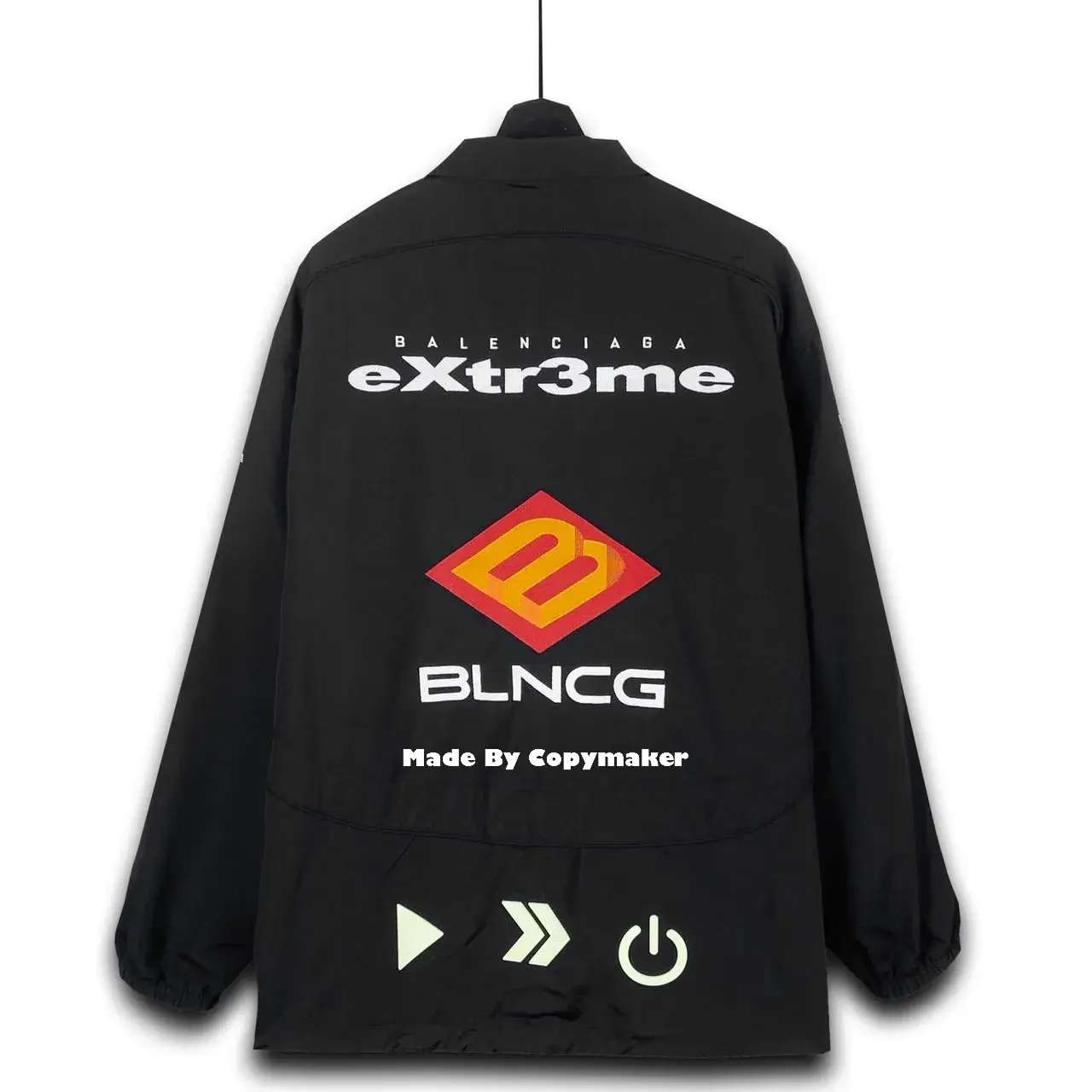 巴黎 BLC 22SS GAMER 刺繡Logo 賽車服 衝鋒衣 外套 夾克