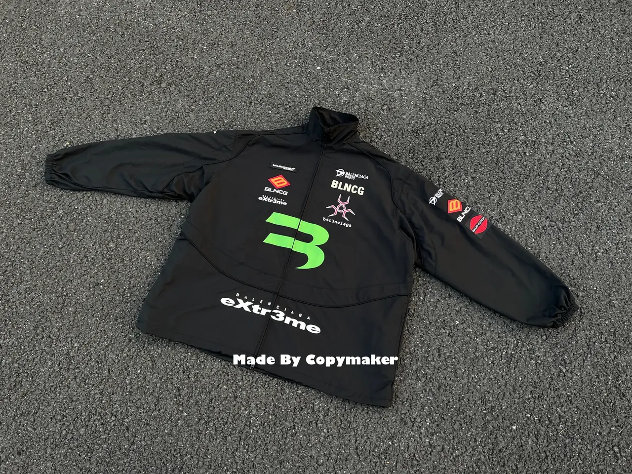 巴黎 BLC 22SS GAMER 刺繡Logo 賽車服 衝鋒衣 外套 夾克
