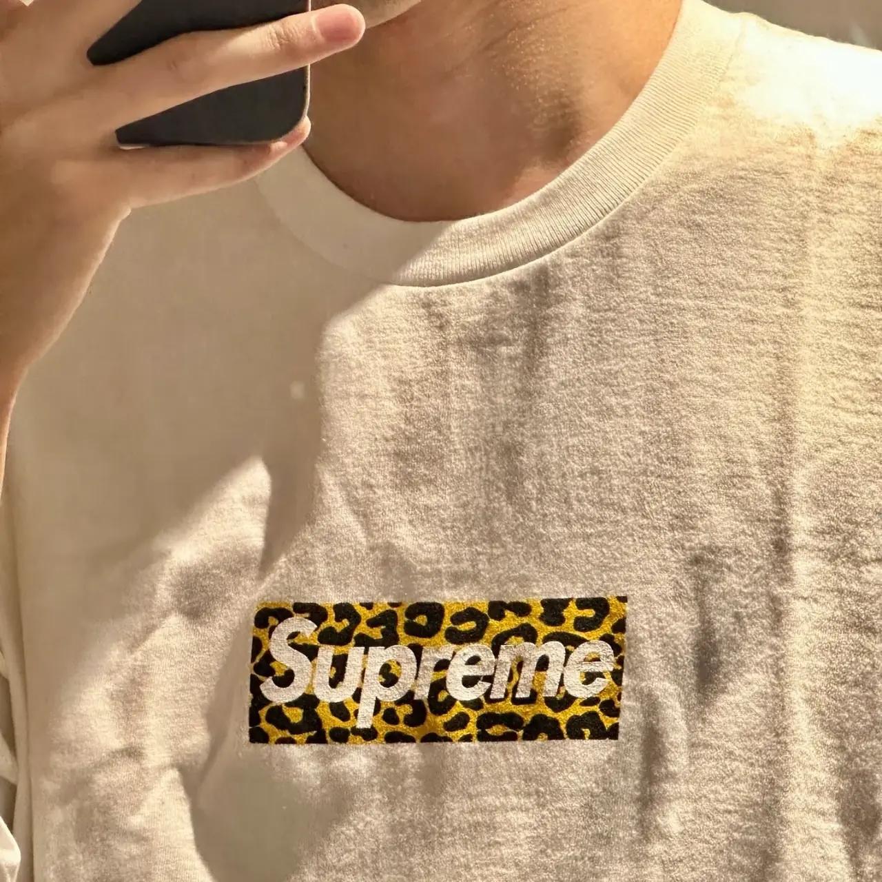 Sup 24SS 上海開業限定 box logo boxlogo bogo 圓領短袖T恤 豹紋