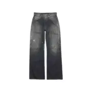 【預售】Acne Studios 24FW 經典直筒寬鬆版型 水洗漸層黑灰 2021M 直筒牛仔褲寬版工裝褲：圖片 2