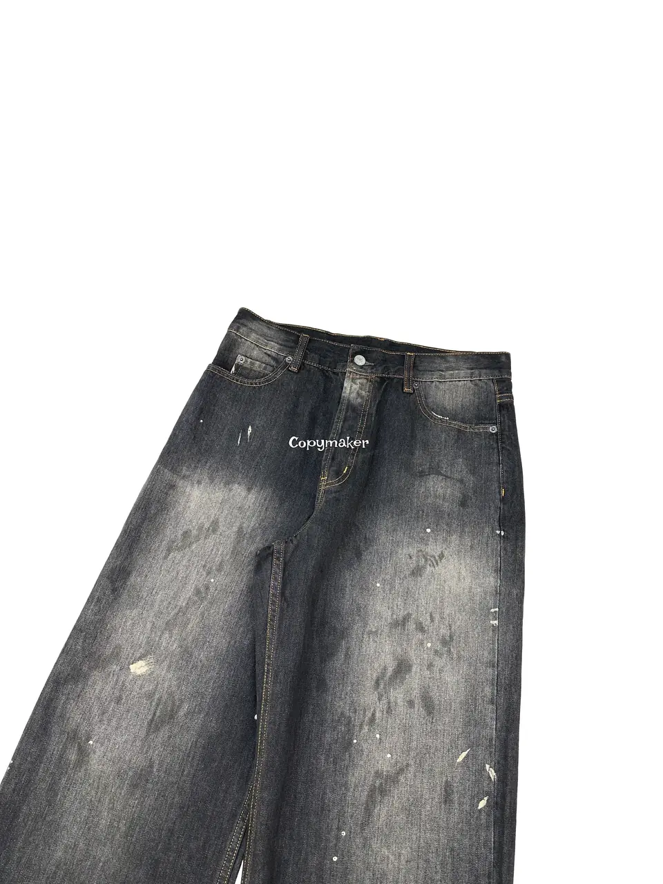 【預售】Acne Studios 24FW 經典直筒寬鬆版型 水洗漸層黑灰 2021M 直筒牛仔褲寬版工裝褲
