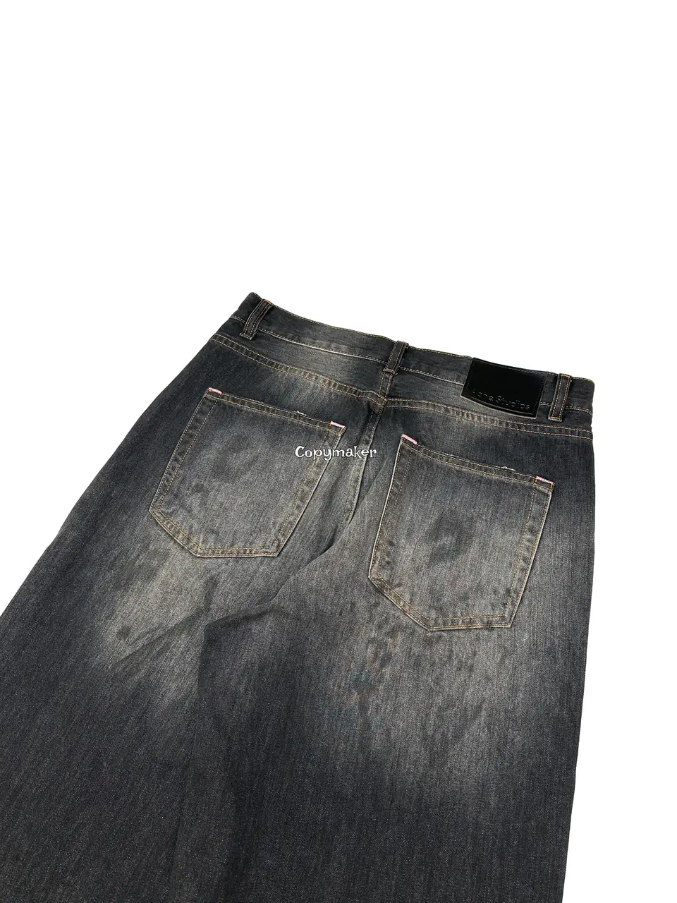 【預售】Acne Studios 24FW 經典直筒寬鬆版型 水洗漸層黑灰 2021M 直筒牛仔褲寬版工裝褲