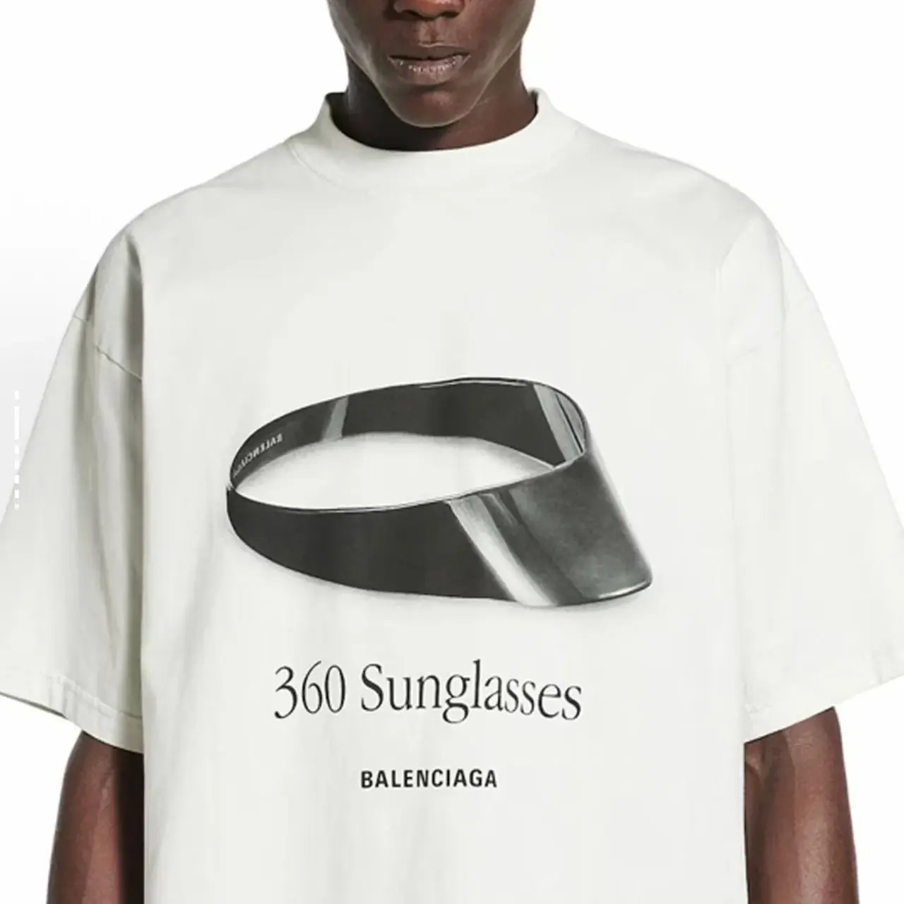 【現貨】巴黎 BLC 25SS 360 Sunglasses 太陽眼鏡墨鏡 短袖T恤 米色