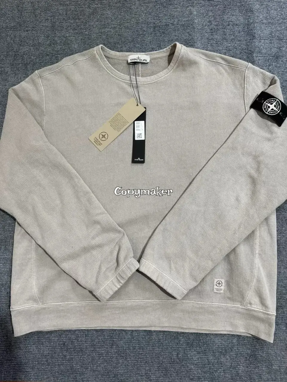 【現貨】STONE ISLAND 24SS CLOSED LOOP 閉環系列 高端支線 白標 石頭島 大學T圓領衛衣