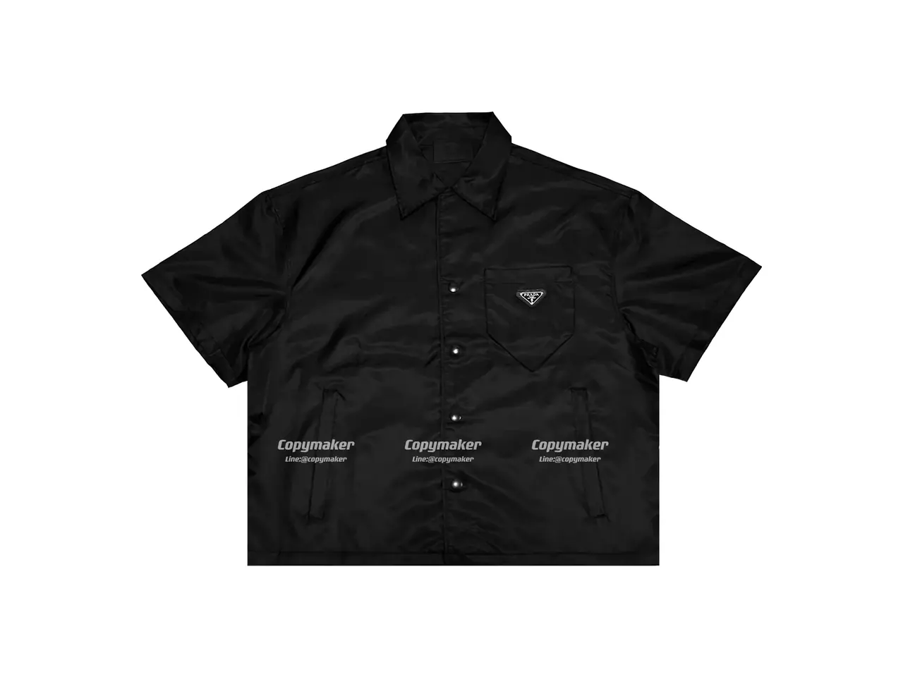 PRA 21SS Re-Nylon Short Bowling Shirt 再生尼龍 口袋 三角標 襯衫 短袖