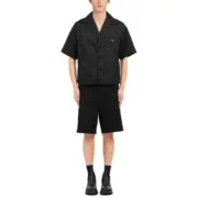 PRA 21SS Re-Nylon Short Bowling Shirt 再生尼龍 口袋 三角標 襯衫 短袖：圖片 3